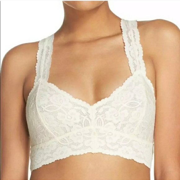 Free People Other - Free People Lace Racerback Bralette Bra Medium